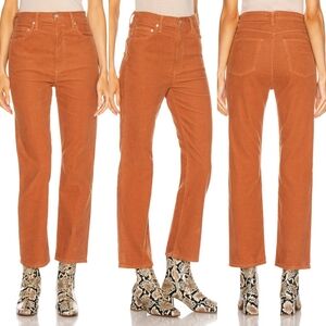 AGOLDE Pinch Waist In Crawfish Corduroy Size 29